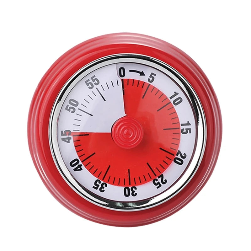 Mechanical Visual Timer Small Magnetic Kitchen Countdown Timer with Loud Alarm for Kids and Adults Baking Cooking F21 22