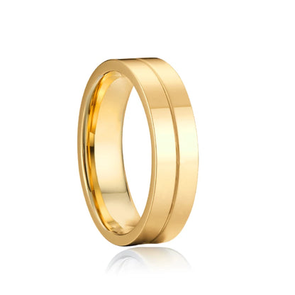 Couple Wedding Rings For Men Lover's Alliance Male Female Ringe Anniversary Stainless Steel Jewelry Ring Woman Gold Color