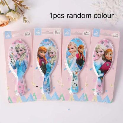 Disney Frozen Elsa Minnie Mickey Mouse Air Cushion Massage Combs Children Comb Hair Brush Hairdressing Tool Girls Christmas Gift