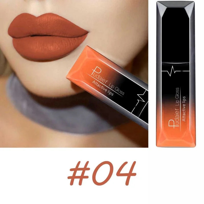 Matte Liquid Lipstick 17 Colors, Long Lasting Lip Gloss, Velvet Lip Cream, High Pigment, Non-Stick Cup, Sexy Finish