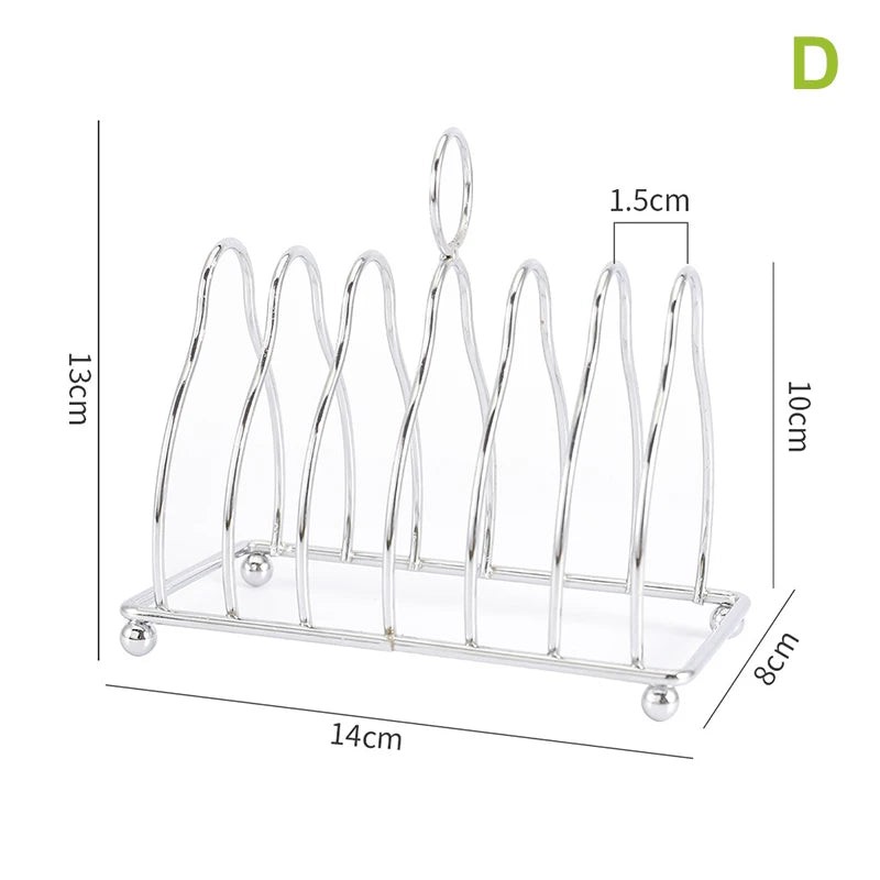 1Pcs Stainless Steel Cooking Rack Versatile Use as Toast Stand Bread Rack Baking Grid Pizza Plate Grill Pot Air Fryer Accessory