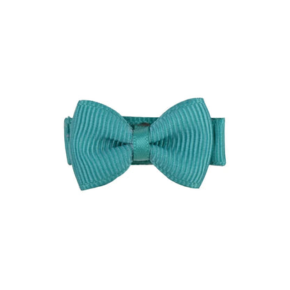 RIBBON BOWS Mini Ribbon Hair Bows Clip for Girls Bangs Hairgrips Covered Safety Bows Headwear Kids Head Claw Accessories