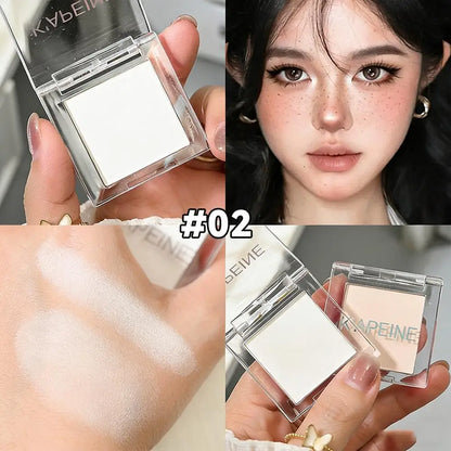 Matte White, Black With Subtle Sparkle, Brightening Eyeshadow Tray For Long-Lasting, Delicate Makeup, As A Highlight Cosmetics