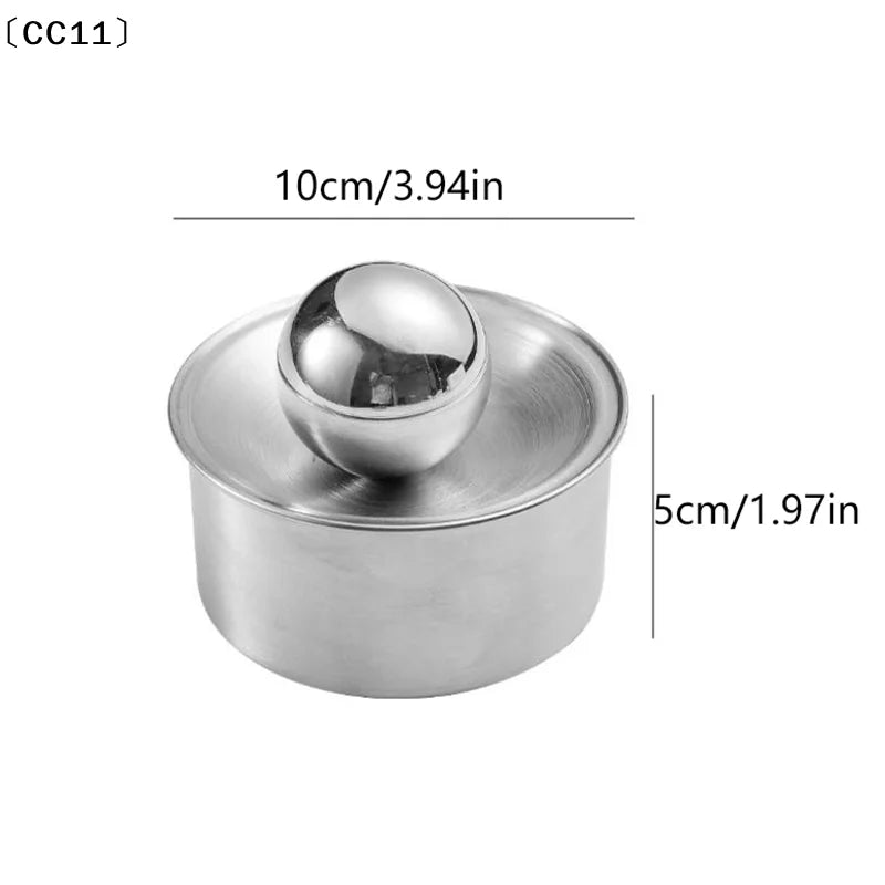 Stainless Steel Dumpling Maker Dough Presser Round Mold For Dumpling Pie Rolling Tool Quick Noodle Wrapper Baking  Gadget〔CC11〕