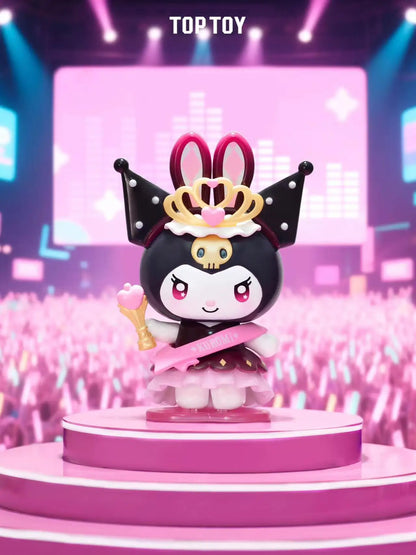 Sanrio Characters Kuromi Blind Box Sparkling Idol Series Trendy Doll Garage Kit Desktop Ornament Children Birthday Toy Gift