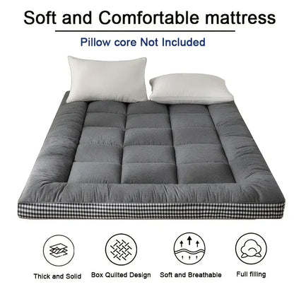 NewestFoldable Lightweight Portable Sleeping Pad/Tatami Mat Japanese Futon Mattress  Soft Fabric,Easy Storage & Travel Mattress