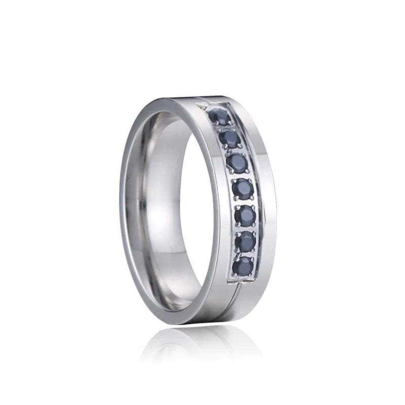 Couple Wedding Rings For Men Lover's Alliance Male Female Ringe Anniversary Stainless Steel Jewelry Ring Woman Gold Color