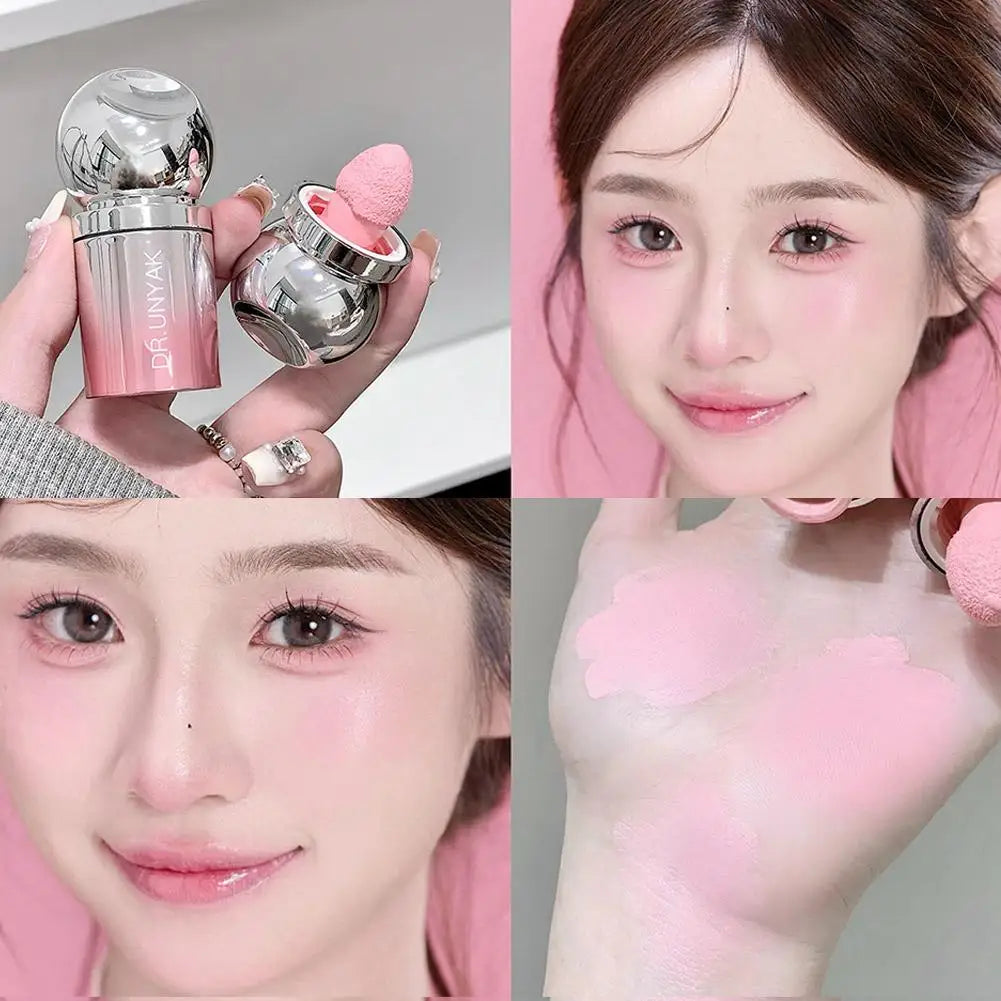 Liquid Blusher Contracts Cheek Face Blush Makeup Waterproof Long-Lasting BrighteningHydrating Liquid Blush Beauty Makeup Tools
