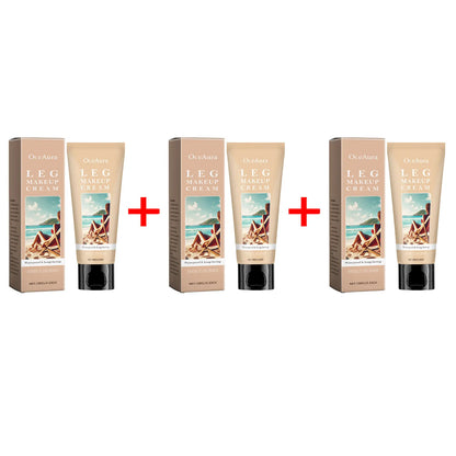 Leg Makeup Body Lotion Long-Lasting Waterproof Anti-Transfer Concealer Even Skin Tone Wheat Tan Brown Liquid Bronze Foundation