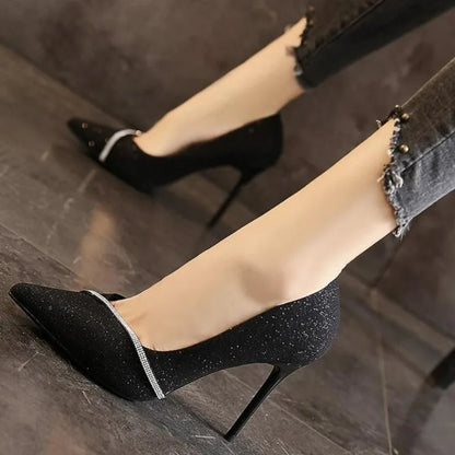 Women's Shoes Heel Trend New Spring Summer Pointy Wedding High-heeled Shoe Flashion Sexy Chic and Elegant Stiletto Pumps