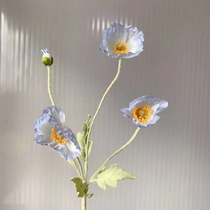 Artificial Poppy Flowers Bouquet Silk Fake Flowers For Home Garden Decor Marriage Party Wedding Decoration DIY Vase Accessories