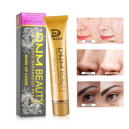 Full Skin Concealer Foundation Cream Face Professional Blemish Cover Dark Spot Tattoo Contour Makeup Liquid Concealer Cosmetic