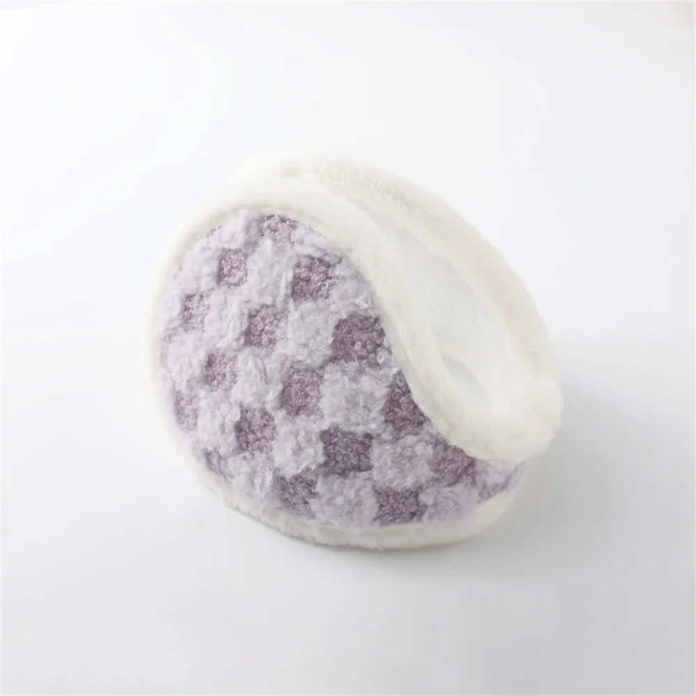Fashion Coldproof Autumn Winter Earmuffs Thicken Warm Plush Women Men Ear Muffs Comfortable Windproof Earflap Outdoor