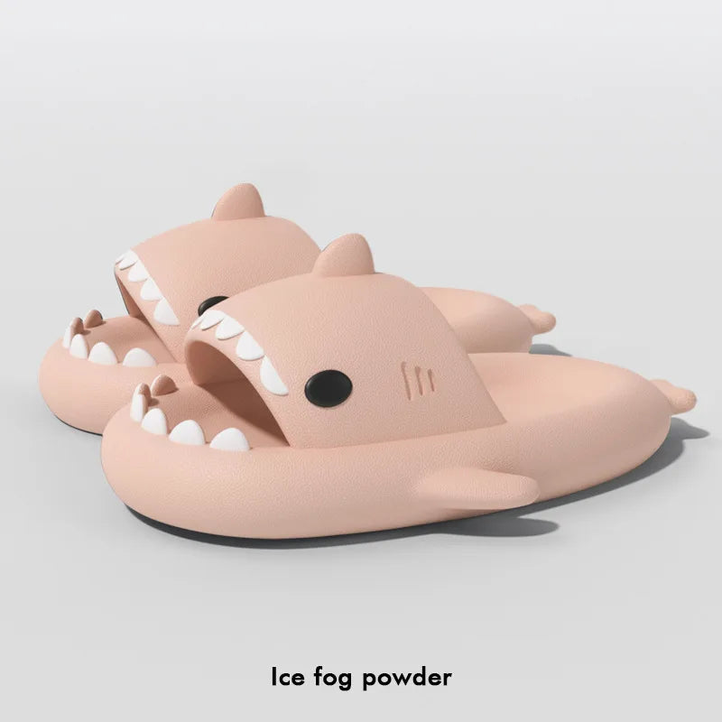 New Shark Slippers for Women Men Shoes Shark Flip Flops Beach Slides Female Home Slipper Bathroom Non-Slip Thick Sandals Couples