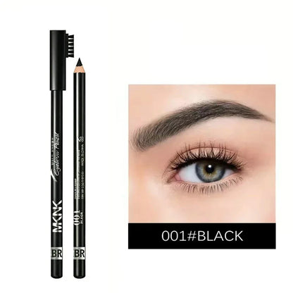 2 In 1 Eyebrow Pencil With Brush Sweat Proof Eyeliner Makeup Pen Professional Defining & Filling Tool Easy Application Cosmetics