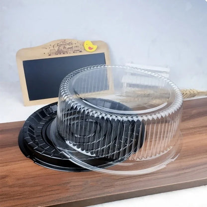 10pcs 8/6 Inch Transparent Cake Box Plastic Cake Boxes And Packaging Transparent Clear Cupcake Muffin Dome Holder Cases Wedding