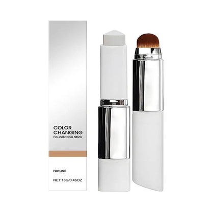 2-in-1 Color-changing Foundation Stick Changing Foundation Stick Brightens Concealer Stick Makeup Brightening Makeup Tool