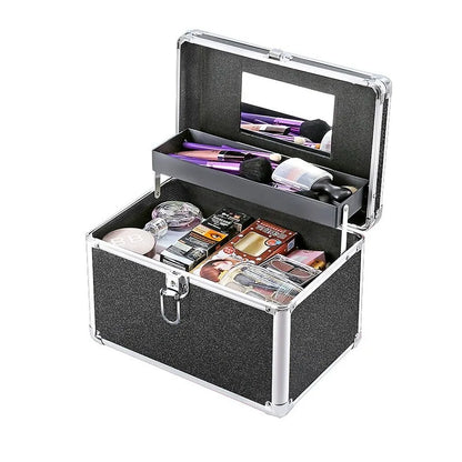 Makeup Box Large Capacity Professional Makeup Artist Portable Double Cosmetic Organizer