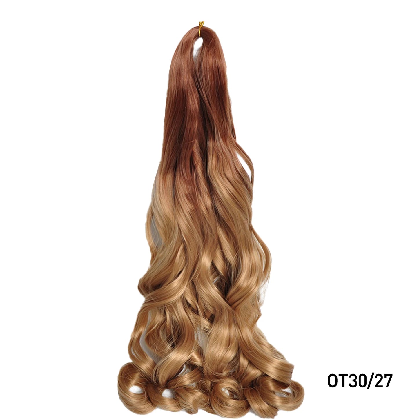 Loose Wave Spiral Curl Braids Synthetic Hair French Curls Braiding Hair Extensions High Temperature Ombre Pre Stretched Hair