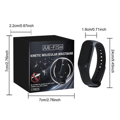 Wearable Mosquito Repellent Unisex Wristband Physical & Ultrasonic Non-Chemical For Home & Outdoor Includes 2 Batteries