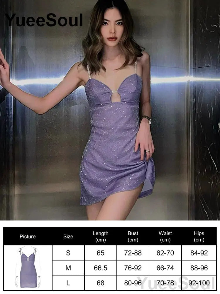 Blue Mini Dress Summer Sleeveless Slim Sexy Women Dresses 2025 New Sweet Cute Evening Party Casual High Street Y2K Dress