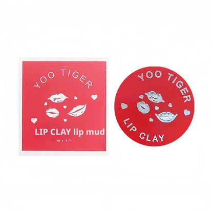Lip Mud Lip Gloss - Jelly Jar Lip Mud Lip Gloss Long-lasting Matte Mist, Waterproof Non-Stick Cup, Women's Lipstic Makeup Tool