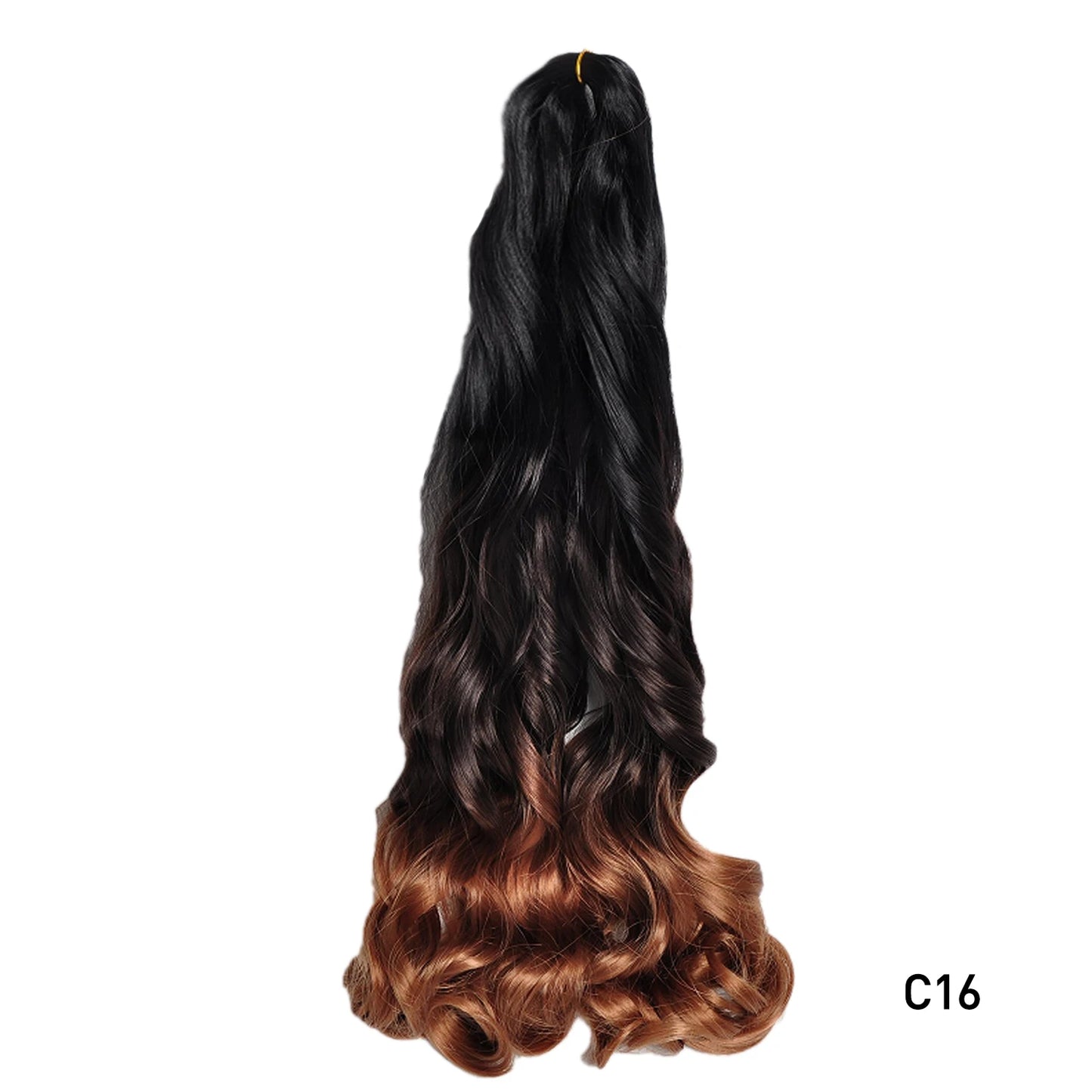 Loose Wave Spiral Curl Braids Synthetic Hair French Curls Braiding Hair Extensions High Temperature Ombre Pre Stretched Hair
