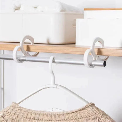 New 10PCS Multi-purpose Card Position S-hook Hanging Storage Hook Windproof Hooks S Shaped Punch-free Wardrobe Closet Hook