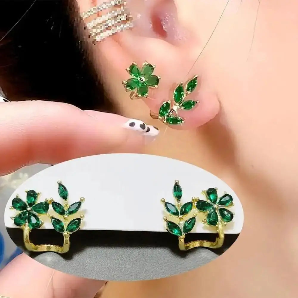 925 Silver Needle Korean Fashion Crystal Flower Earrings For Women Jewelry 2026 Trending  Women's French Pearl Earrings z40