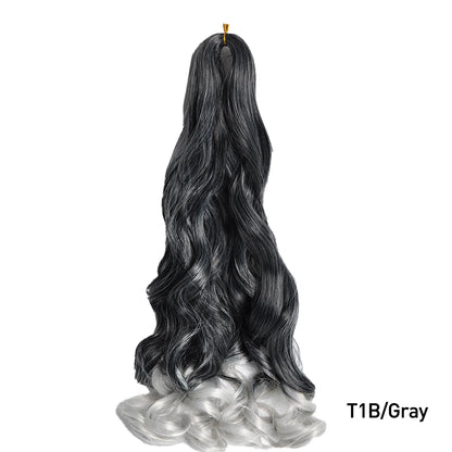 Loose Wave Spiral Curl Braids Synthetic Hair French Curls Braiding Hair Extensions High Temperature Ombre Pre Stretched Hair