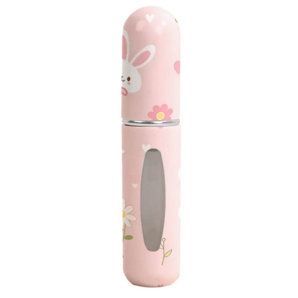 5ml Mini Perfume Bottle Essential Oil Alcohol Spray Atomizer Bottle Spray Rotating Bottle Refillable Empty Cosmetic Containers