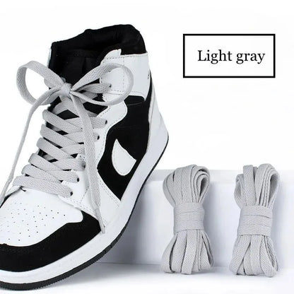1 pair flat shoes Solid color shoelaces Canvas shoes sports and leisure shoelaces length 100/120/140/160/180cm Shoe accessories