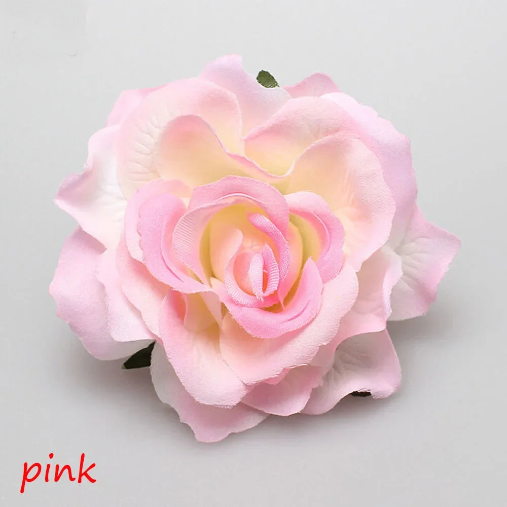 Fashion Festival Elegant Bridesmaid Hair Jewelry Bridal Flower Hair Clip Double Rose Hairpin Wedding Accessories