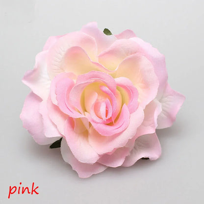 Fashion Festival Elegant Bridesmaid Hair Jewelry Bridal Flower Hair Clip Double Rose Hairpin Wedding Accessories