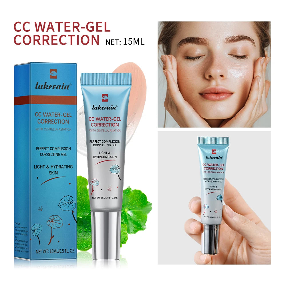Lakerain CC Cream Color Changing Liquid Foundation High Coverage Even Skin Tone Moisturize Foundation Primer Korean Makeup
