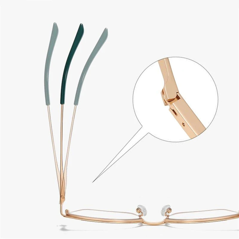 0 -0.5 -0.75 To -6.0 Pink Gold Frame Cat Eye Minus Myopia Glasses Women 1.56 Aspheric Anti Blue Light Prescription Spectacles