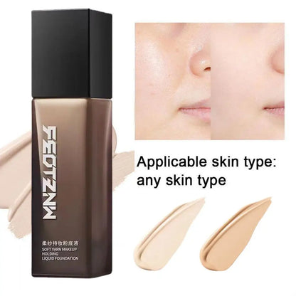 Liquid Foundation Naturally Covers Soft Matte Foundation Base Makeup Moisturizing Concealer CC Cream Makeup Foundation