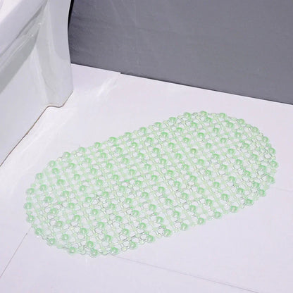 PVC Anti-slip Bath Mat with Suction Cup Soft Shower Mat Massage Anti-slip Bath Home Bathroom Accessories