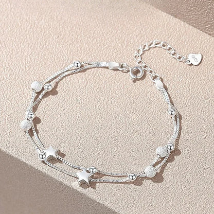 925 Sterling Silver Hollow Heart Zircon Bracelets For Women Korean Sweet Sparkling Adjustable Chain Bracelet Fashion Jewelry