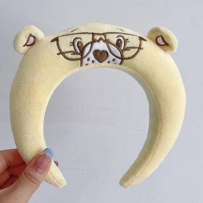Instagram style Korean super cute doll hairband, internet celebrity face wash hairband, cute and funny hairband headband, female