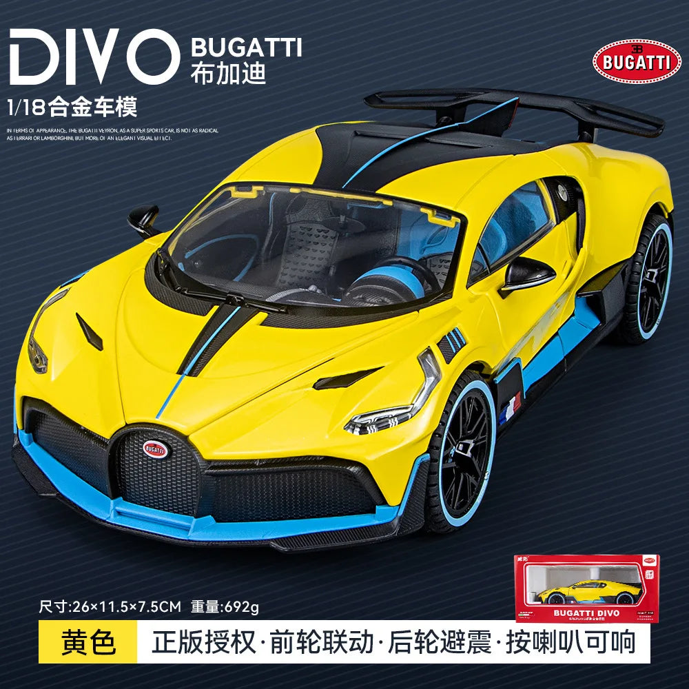 1:18 Scale Luxury Alloy Car Model Fashionable Collectible Vehicle Decoration Blind Box Non-Remote Control Toy from Mainland Chin