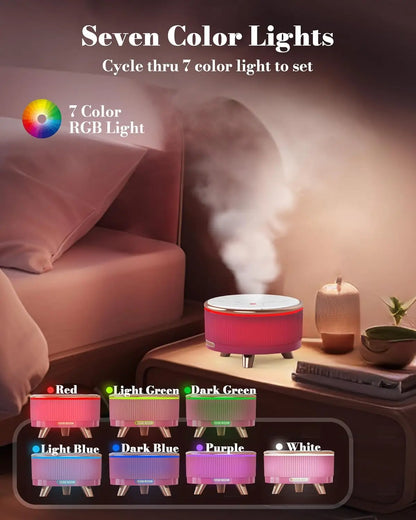 500ml Diffuser for Essential Oil Aromatherapy Diffuser 7-Colors Changing Air Humidifier Essential Oil Diffuser Machine for Home