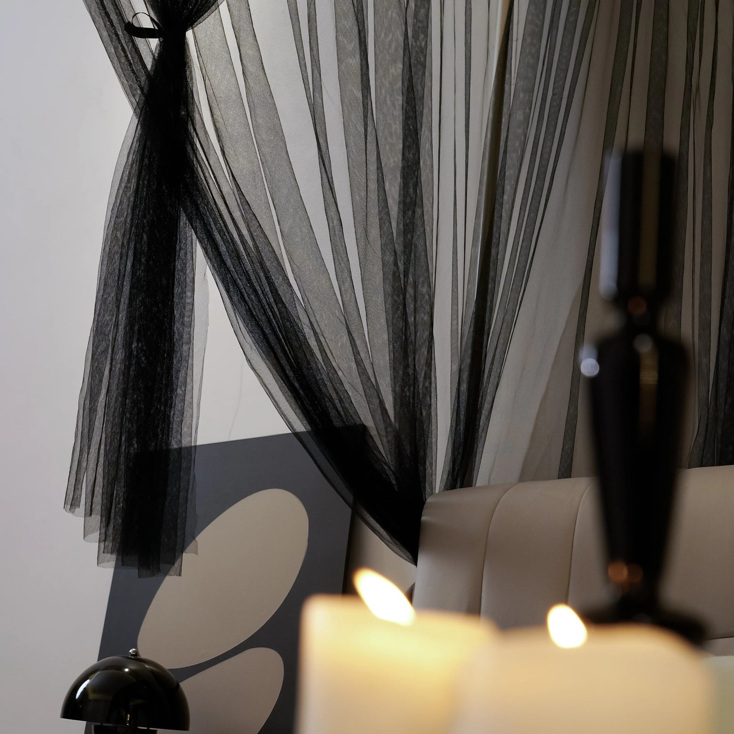 Mosquito NET for Bed Canopy Four Corner Post Curtains Bed Canopy Elegant Mosquito Net Set Twin/Queen/King for Girls & Adult ﻿