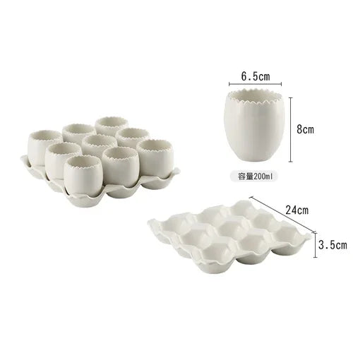 Hotel Restaurant Healthy Soup Divided Combination Tableware Hotpot Restaurant Features Square Nine-grid Steamed Egg Tray Bowl