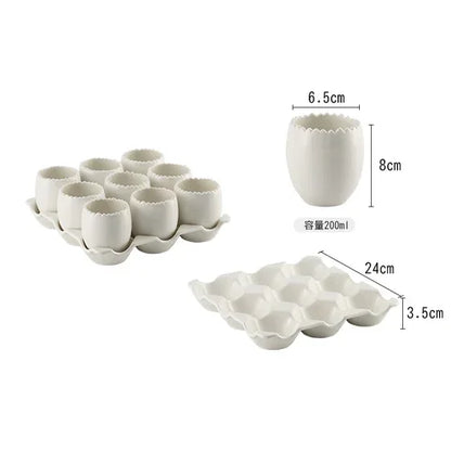 Hotel Restaurant Healthy Soup Divided Combination Tableware Hotpot Restaurant Features Square Nine-grid Steamed Egg Tray Bowl
