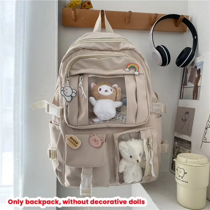 Multifunctional Waterproof Book Bag Nylon Large Capacity Backpack Travel Backbag Gift