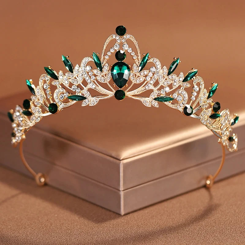 Exquisite Princess Crystal Tiara Crown Headband Children Girls Love Bride Prom Wedding Party Accessories Jewelry Gifts New