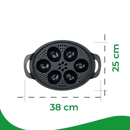 6 in1 Egg Poachers Egg Cooker Tools for Thermomix TM5 TM6 TM31 Eggs Steamer Mold Tray Stand Kitchen Baking Mould Cooking Utensil