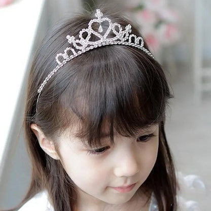 Silver Color Crystal Tiaras and Crowns Rhinestone Prom Diadem Crown Tiara for Women Bride Bridal Wedding Hair AccessoriesJewelry