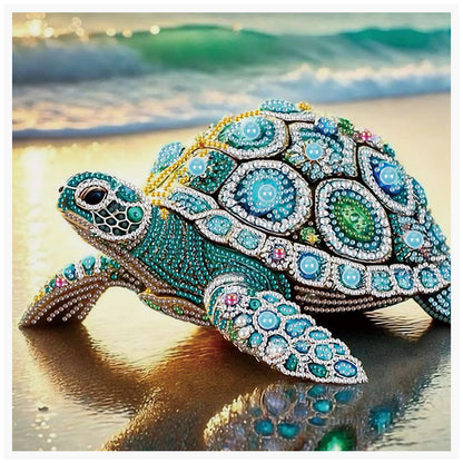 Special Shape Diamond Art Kits for Beginners and Adults,Gemstone Turtle Diamond Art Painting Kits for Home Wall Decoration Gift
